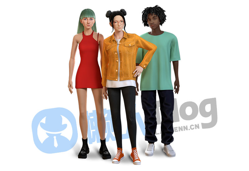 图片[3]-虚拟人物png免扣高清素材,男人女人老外青年美少女-懒人Blog(资源素材网)